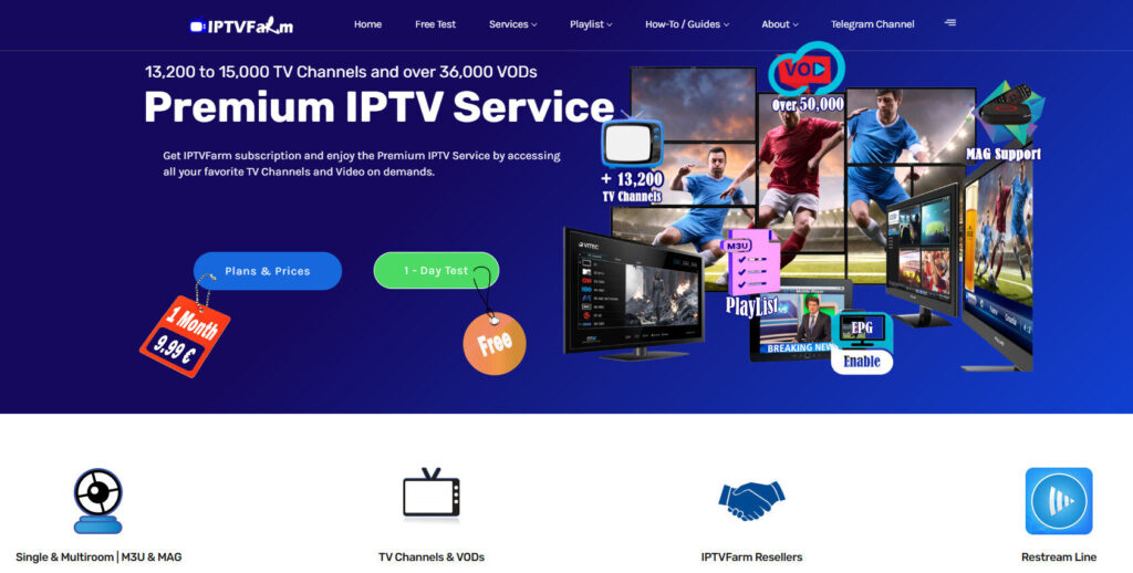 IPTV Farm Homepage