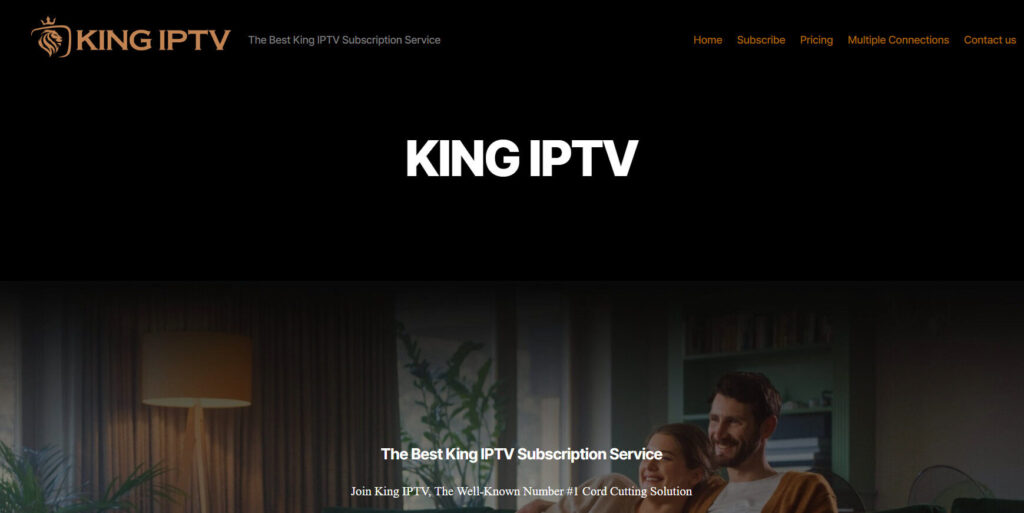 King IPTV Homepage