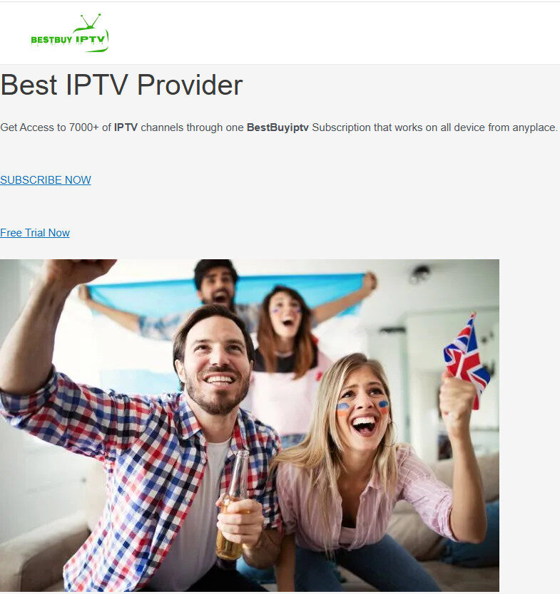 BestBuy IPTV Homepage