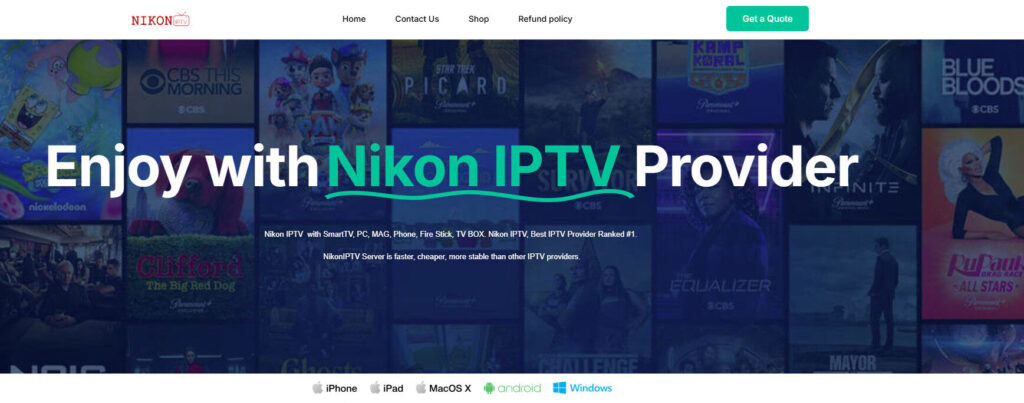 Nikon IPTV Homepage