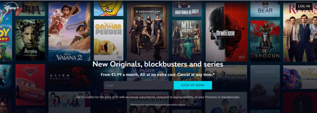 Disney+ Homepage - install step 1