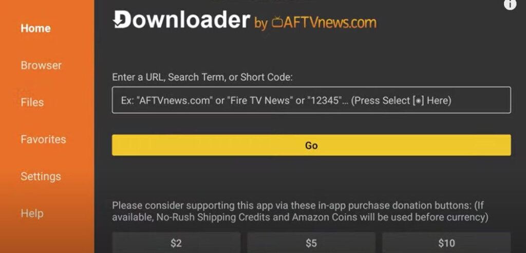 Downloader app icon and install screen