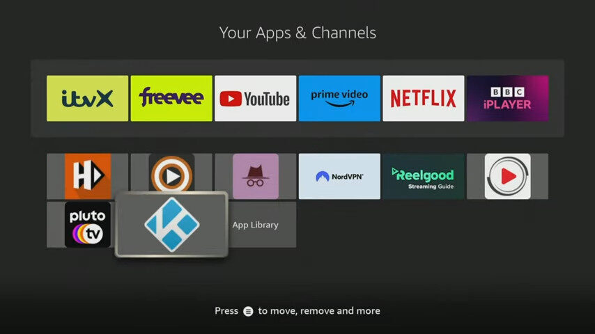 Kodi on the downloader