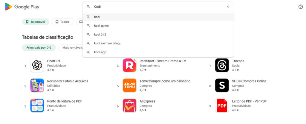 Search for Kodi