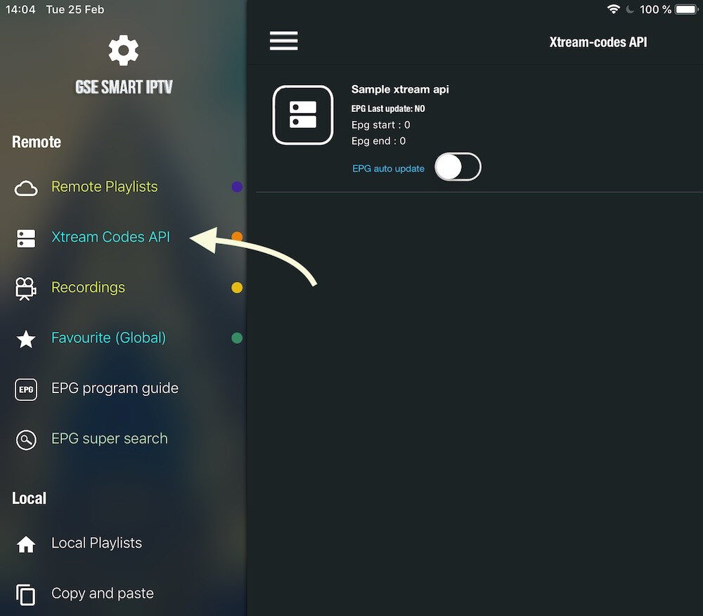 Add Playlists and EPG