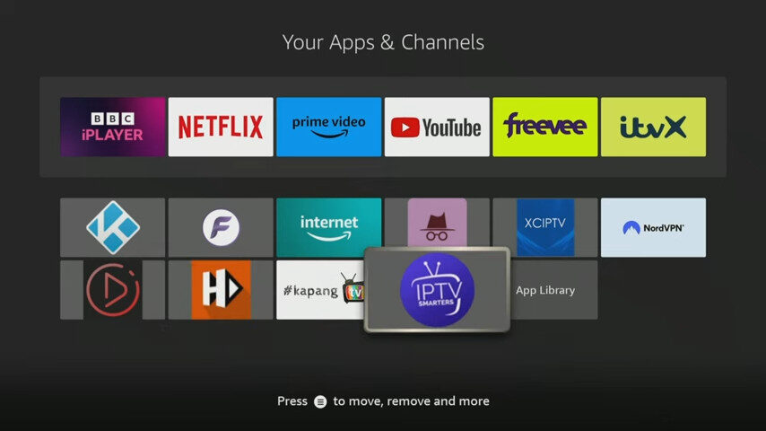 PTV Smarters Pro on Amazon Firestick ready for installation